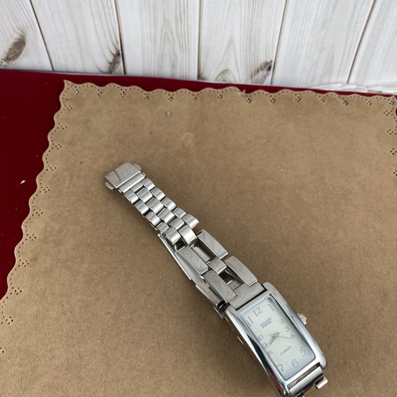 Gruen Curvex Silver Tone Swiss Watch Guilloche Enameled Dial - Picture 5 of 8